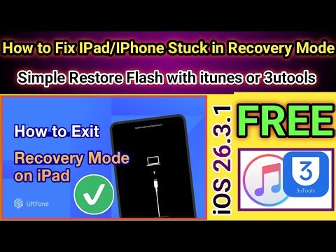 How to Fix iPad Stuck in Recovery Mode? - For All iPad | 2026