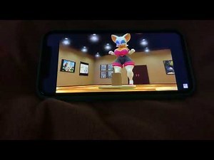 Rouge turns into a big bat hehe