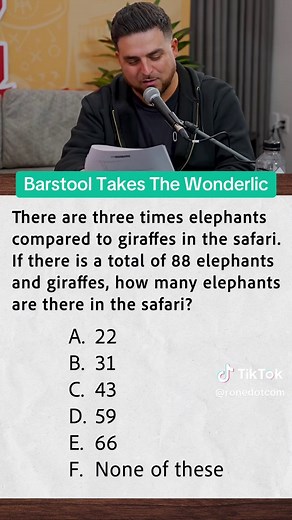 Elephants and Giraffes Math Challenge