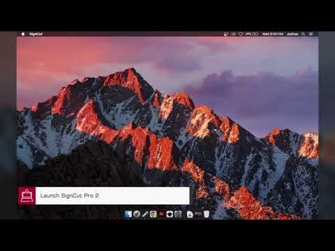 Installing SignCut Pro 2 (Mac) in SF-350/FC-7050