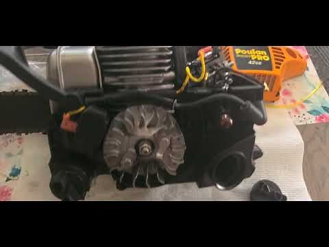 Poulan Pro 42CC chainsaw fuel line and filter replaced DIY