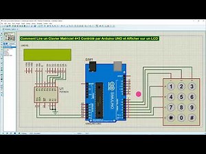 Arduino Tutorial: Reading a 4x3 Matrix Keyboard and Displaying it on an LCD via I2C (Proteus Simu...