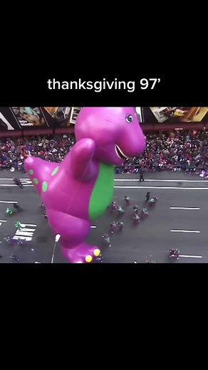 Barney Thanksgiving 1997 Parade Float Tribute