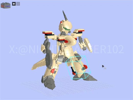 RT @NIGHTSTALKER102: 我使用乐高积木设计了一个可以变形的YF-19 MOC。YF-19圣剑是来自《Macross Plus》里的变形战斗机器人，我从第一次看动画的时候我就认为这是最伟大的VF变形。现在依然这么觉得。后来我入手了一个SD infinite的VF…