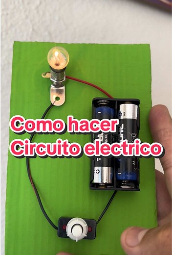 Cómo hacer un circuito eléctrico #proyectos #proyectoescolar #electricidad #circuitoselectricos #viral