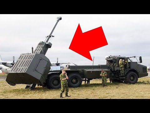 A Giant 155 mm Howitzer Strapped to a Truck - Archer Artillery System