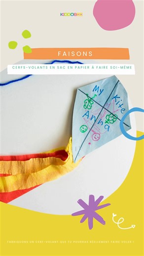 @kiddobee_ on Instagram: "✨ DIY : cerf-volant en sac en papier ✨ Aujourd’hui, je vous montre comment fabriquer un petit cerf-volant à la maison, avec un sac en papier simple. C’est un projet facile, créatif et parfait pour s’amuser tout en recyclant. Vous n’avez besoin que de quelques matériaux basiques et d’un peu d’imagination. 📌 Idée fun et écologique 🪁 À faire en famille ou entre amis ♻️ Recyclage + créativité = gagnant #cerfs-volants #recyclage #travailmanuel #creativite"