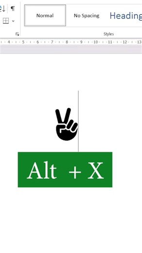 victory ✌️ symbol in ms word shortcut key #asmr #typing #word