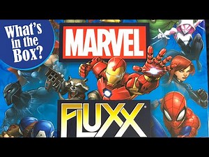 An unboxing of the MARVEL FLUXX CARD GAME ... What's in the Box?
