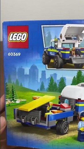 Lego City Treinamento Movel de Cães Policiais 60369 #lego #legocity #legocityvehicle