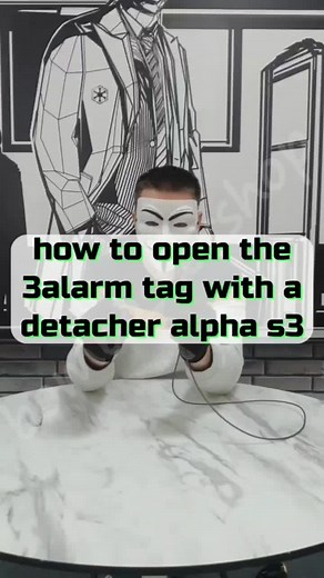 How to open the 3alarm tag with a detacher alpha s3 handkey bombastershop