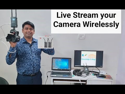 How to live stream your camera wirelessly || HD Wireless transmitter and Receiver