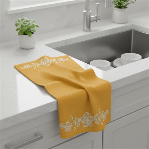 Vintage Pyrex Butterfly Gold Kitchen Towel Retro Mustard Yellow Tea Towel for Pyrex Collectors 70s Kitchen or Cottagecore Decor - Etsy