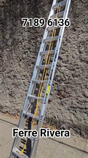 escalera de aluminio de 24 peldaños Truper $165 WhatsApp 7189 6136