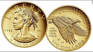 New $100 coin shows Lady Liberty as an African-American woman for the first time