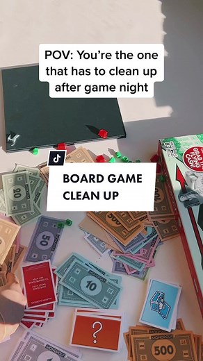 Cleaning Up After Board Game Night