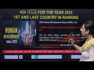 Human Development Index 2025 Explained | by Deepika Ma’am | Must-Watch for Govt. Exams