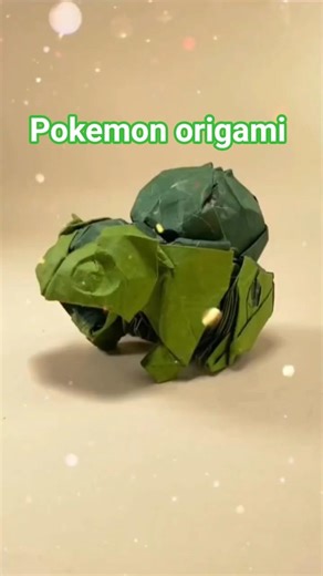 I Made bulbasaur with Paper 😱✨ | Pokémon Origami