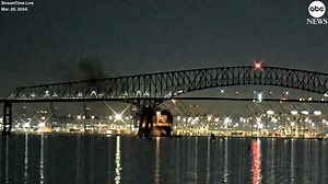 256K views · 1.4K reactions | SEE IT: Dramatic video shows the moment a massive cargo ship crashed into the Francis Scott Key Bridge, causing a near-total collapse into the Baltimore harbor. The crash appeared to be accidental, not intentional, officials said. https://trib.al/3GYxajx | ABC News | Facebook