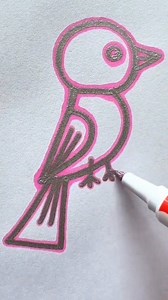 Easy bird 🐦 drawing tutorial 😍 . #easyart #drawing #ArtForKids #viralreelsシ #reelsfacebook | Easy drawing for kids24