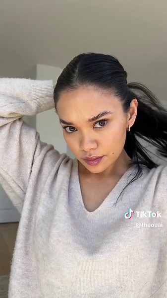 Slick Back Bun Tutorial with OUAI Matte Pomade