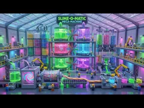LEGO Miniature Design: Automated Slime Mixing Factory