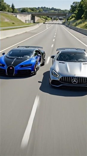 Bugatti Vs AMG, Who wins #bugatti #amg #car