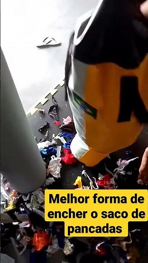 Melhor forma de encher o saco de pancadas com retalhos de tecido