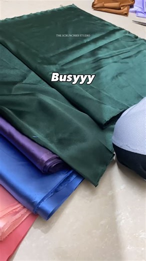 The Scrunchies Studio on Instagram: "Working on New Scrunchiee Collection 🤍🤍"