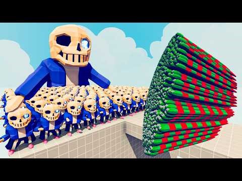 200x SANS + 1x GIANT vs EVERY GOD - Totally Accurate Battle Simulator TABS