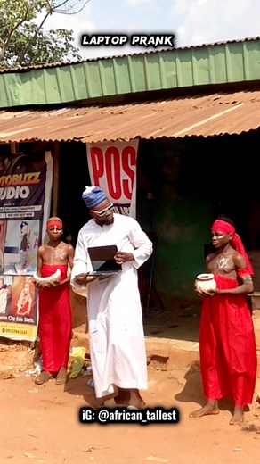32K views · 619 reactions | LAPTOP PRANK, 藍藍藍 #prank #pranks #prankvideo #prankster #pranking #pranked #comedy #naijacomedy #explore #goviral #foryou #makemefamous #ghanacomedy #prank #foryou #viralvideo #fypシ゚ #fbreelsvideo | African Tallest | Facebook