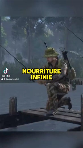 Nouriture infinie avec la pêche #dayz #dayzFR #survival #tutorial
