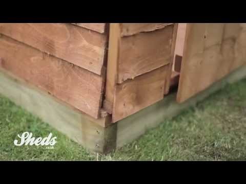 How to build a 6' x 4' Garden Shed from Sheds.co.uk