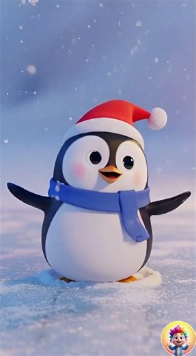 Wobbly Little Penguin Song 🐧 | Funny Penguin Cartoon Rhyme | Kids Animation | Nursery Rhymes