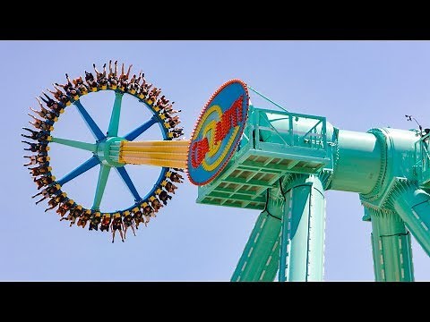 CraZanity Giant Frisbee Ride Onride POV Six Flags Magic Mountain 2018