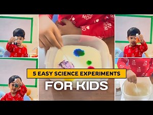 5 Fun & Easy Science Experiments for Toddlers | Kids-Friendly DIY Science at Home