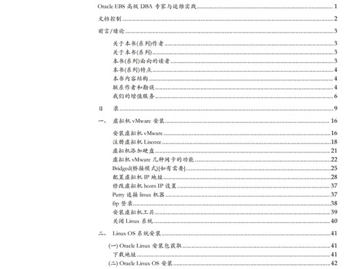 Oracle EBS Oracle ERP 顾问成功之路丛书系列之：EBS&ERP高级DBA专家与运维实践