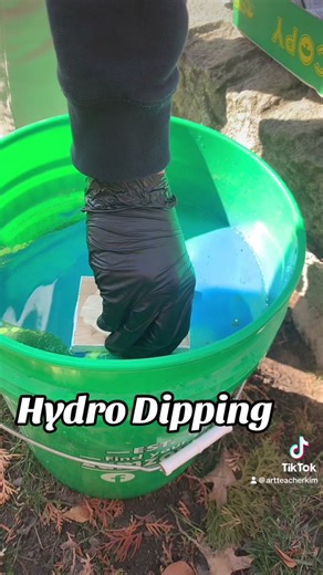 Hydro Dipping Armitures #hydro #hydrodipping #middleschool #artclass #spray #art