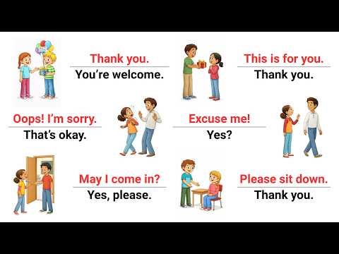 Polite Conversations in English 👫 | Polite Expressions with Responses | #LearnEnglish
