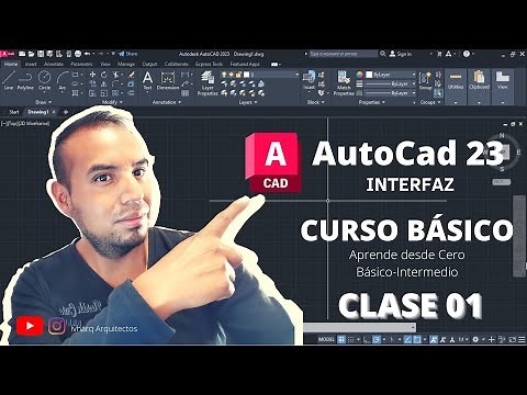 CURSO DE AUTOCAD BÁSICO | CLASE 01 | INTERFAZ DE AUTOCAD 2023 | APRENDE AUTOCAD DESDE CERO | DIBUJO