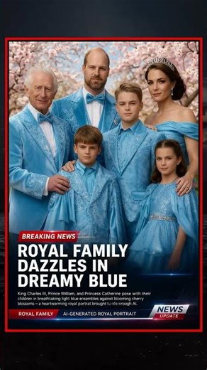 Royal Family AI Portrait Goes Viral 👑💙 #shorts