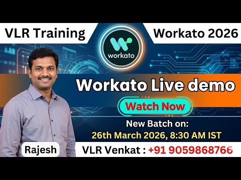 Workato Demo in Telugu - Workato online training - Workato Hyderabad: Level Up Your Career!