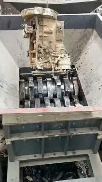 Extreme Shredder Crushing Hard Metal Engine! #industrialshredder #shredder #hydraulicshredder
