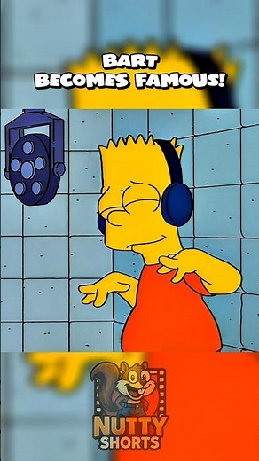 Bart Becomes Famous! 😎 #simpsons #shorts
