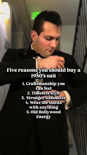 Every Greaser should have a vintage Tux! #greaser #50sstyle #1950s #vintagelook #vintageoutfit