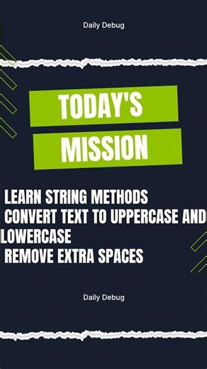 🔤 Day 10: Transform Text#python #coding