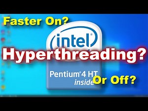 Hyperthreading - Faster on or off? Testing a Pentium 4 HT 631 with hyperthreading on vs off.