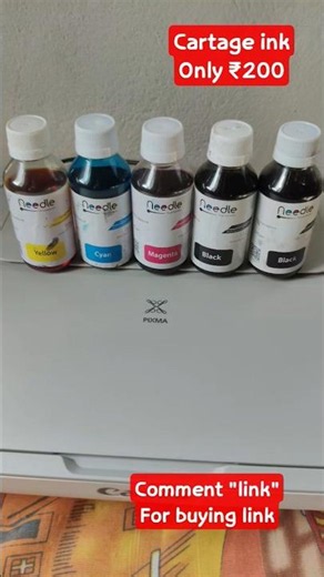 Needle ink for cartridge printer⚡Best ink for canon inkjet printer⚡how to refill ink in cartridge⚡✨
