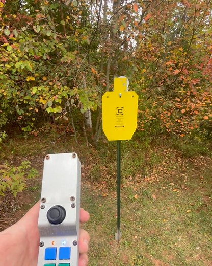 Here's how you make a recording on our new Rescue Target - great for competitions! #dynamicrangex1 #movingtargets #targetmovers #portablerange | The Dynamic Range X1