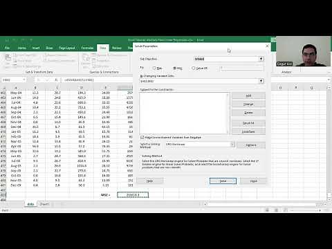 Excel Tutorial; Multiple Non Linear Regression